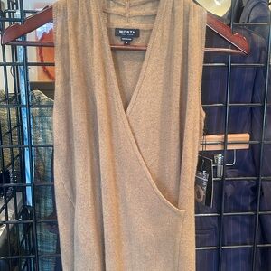 Worth broze cashmere halter top back lenth 21 inches nwt